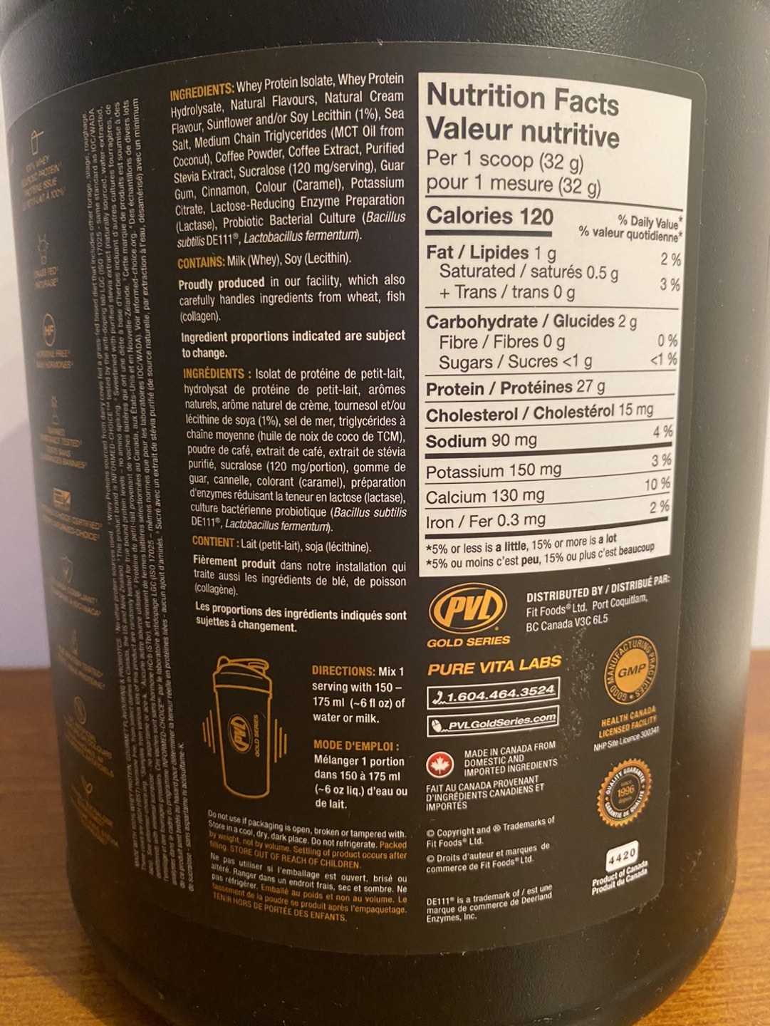 IsoGold 6lb whey protein (Iced mocha cappuccino) - photo 4