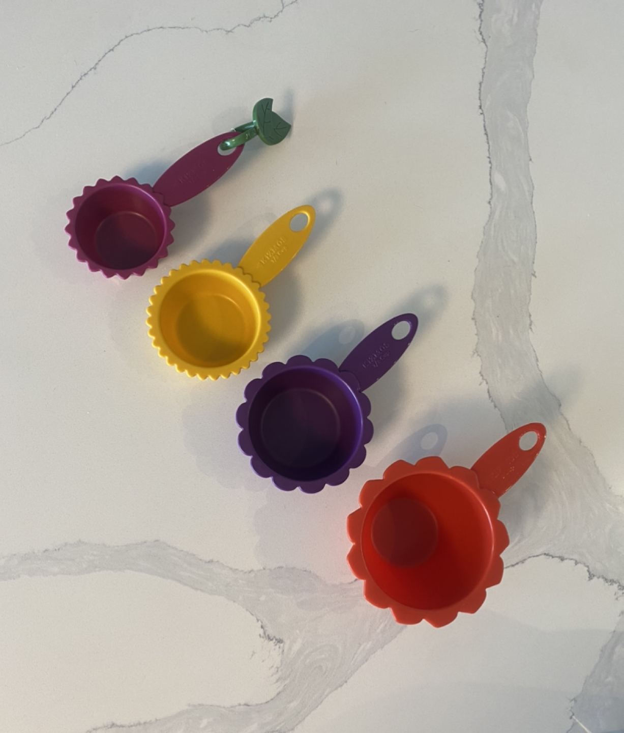 Flower design measuring cups and spoons - photo 2