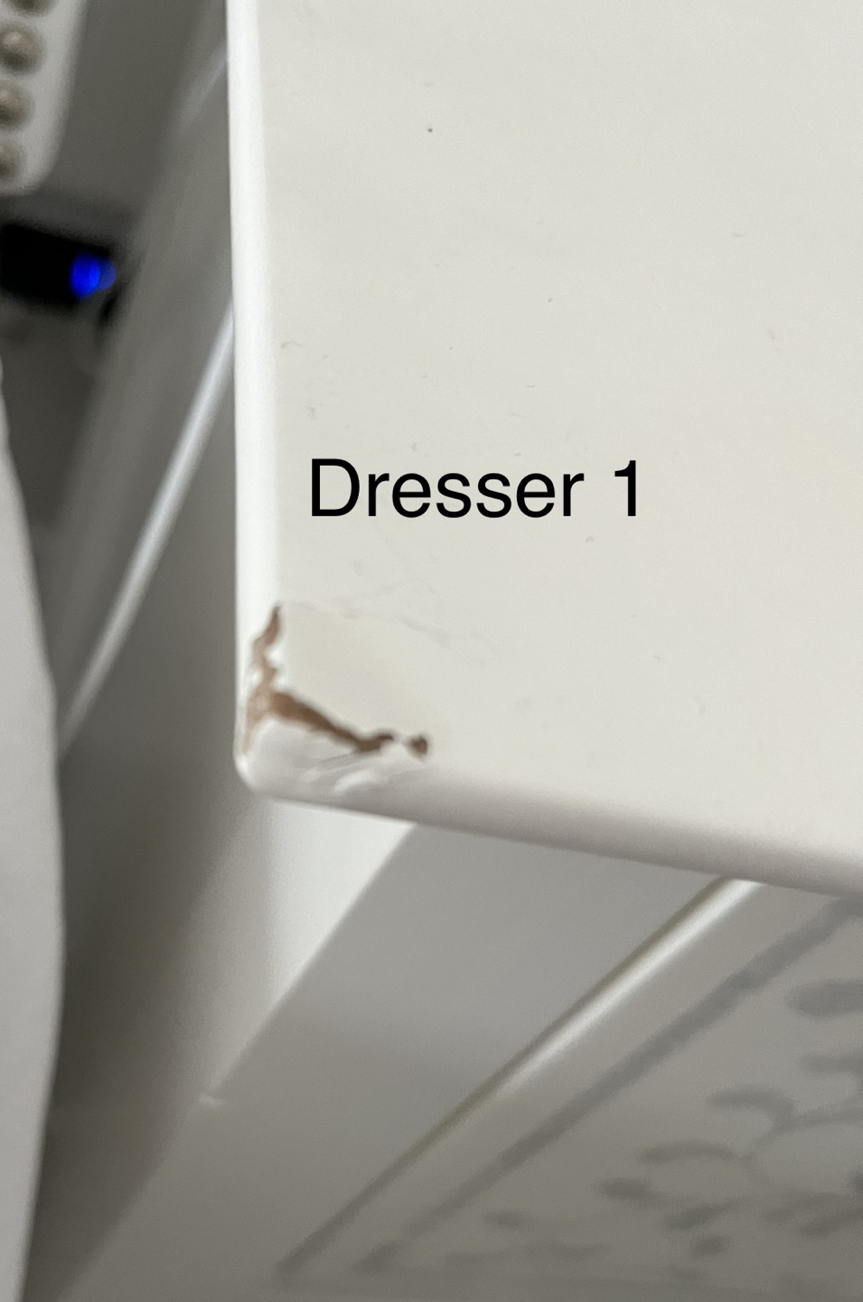 TWO Fabulous sturdy stencilled 2 drawer chest/nightstand image indicator(4)