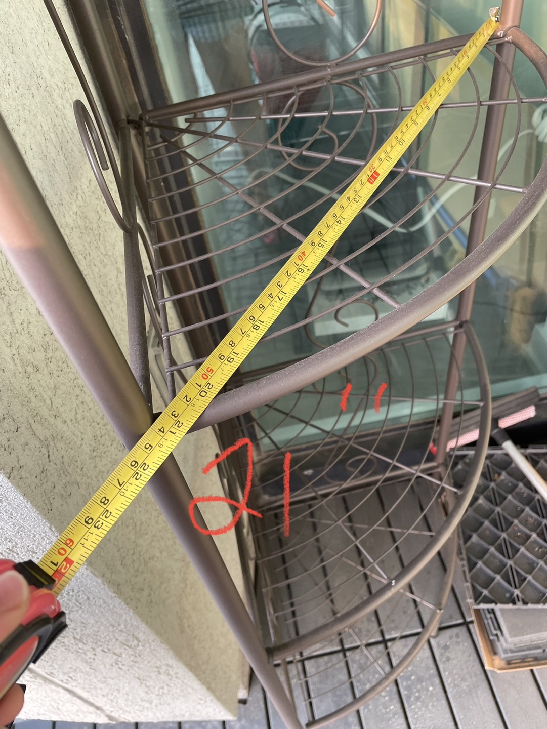 Metal corner shelves - photo 3