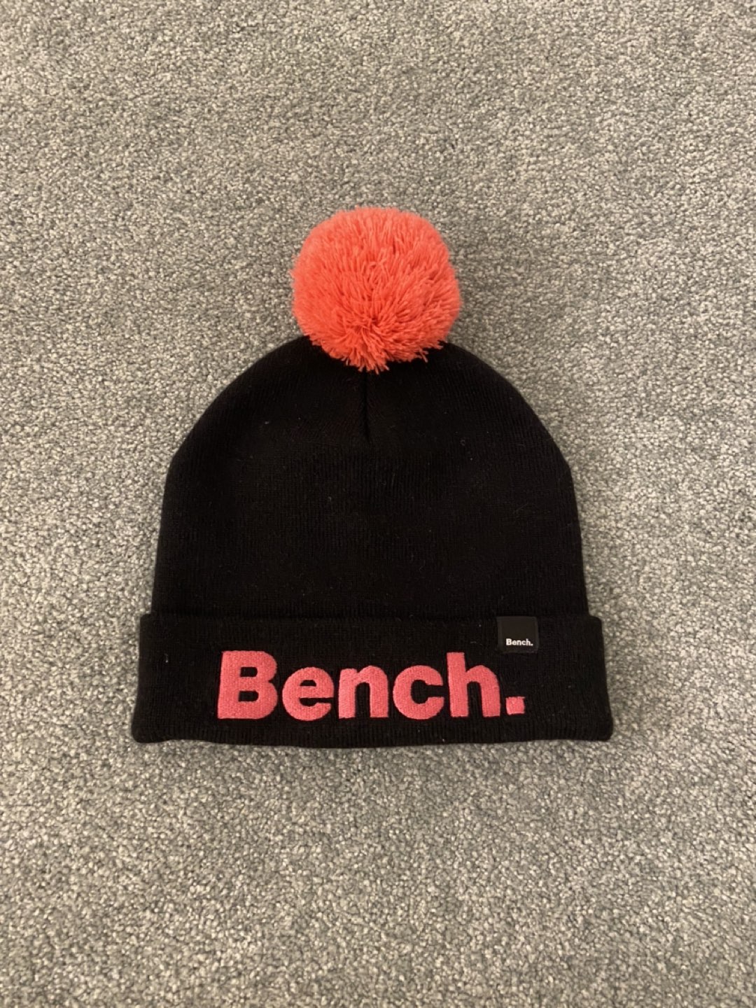 Bench Black Beanie with Pink Pom Pom (BNWOT) image indicator(2)