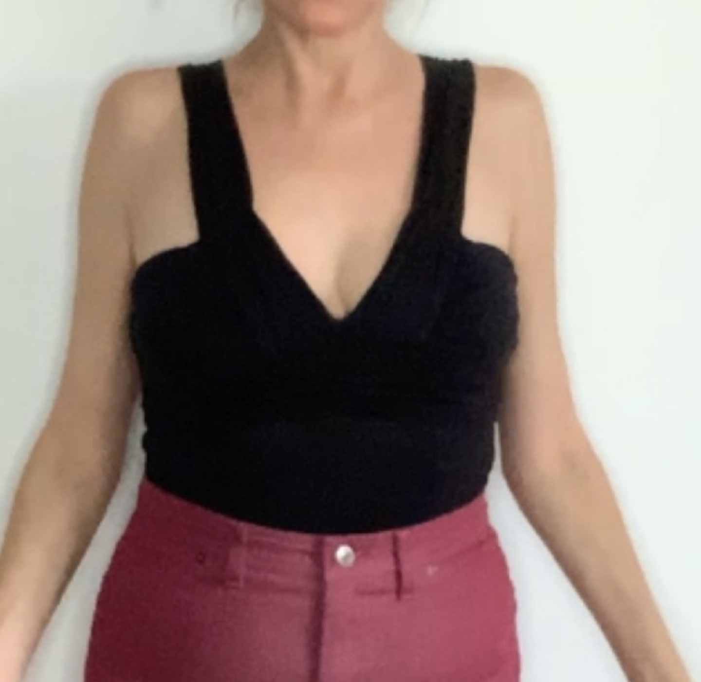 Vintage 1990’s Black Silk (raw silk not shiny) Camisole🖤) image indicator(7)