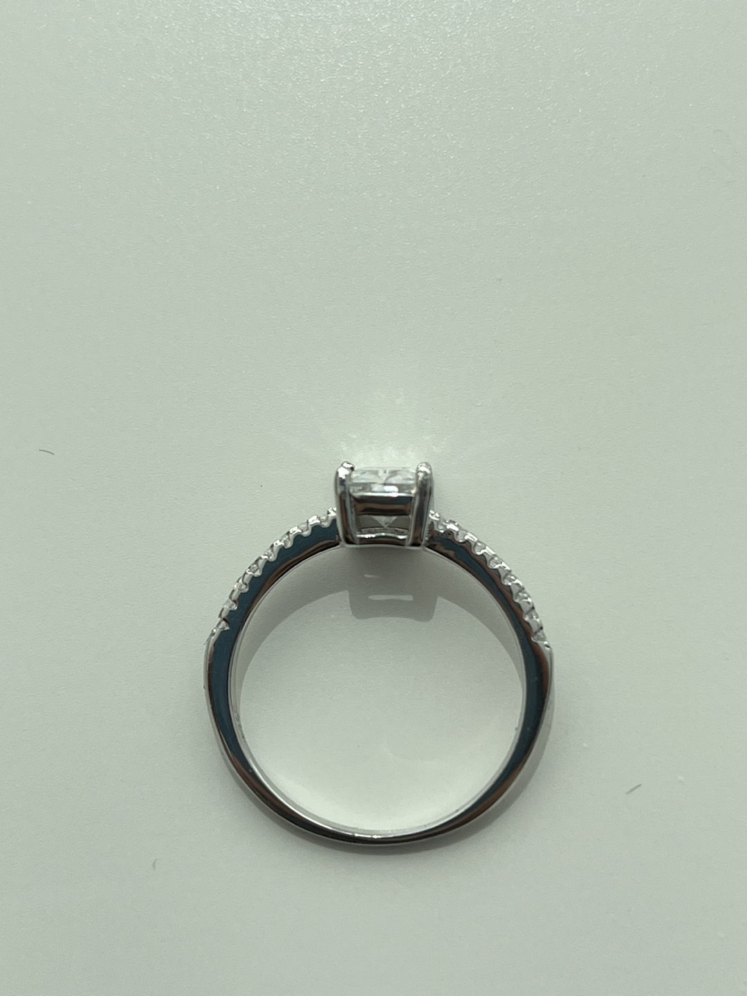 Moissanite ring radiant cut 1ct(new) - photo 4