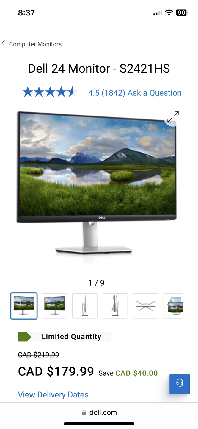 Dell LED Monitor 24inch - Free delivery - photo 3
