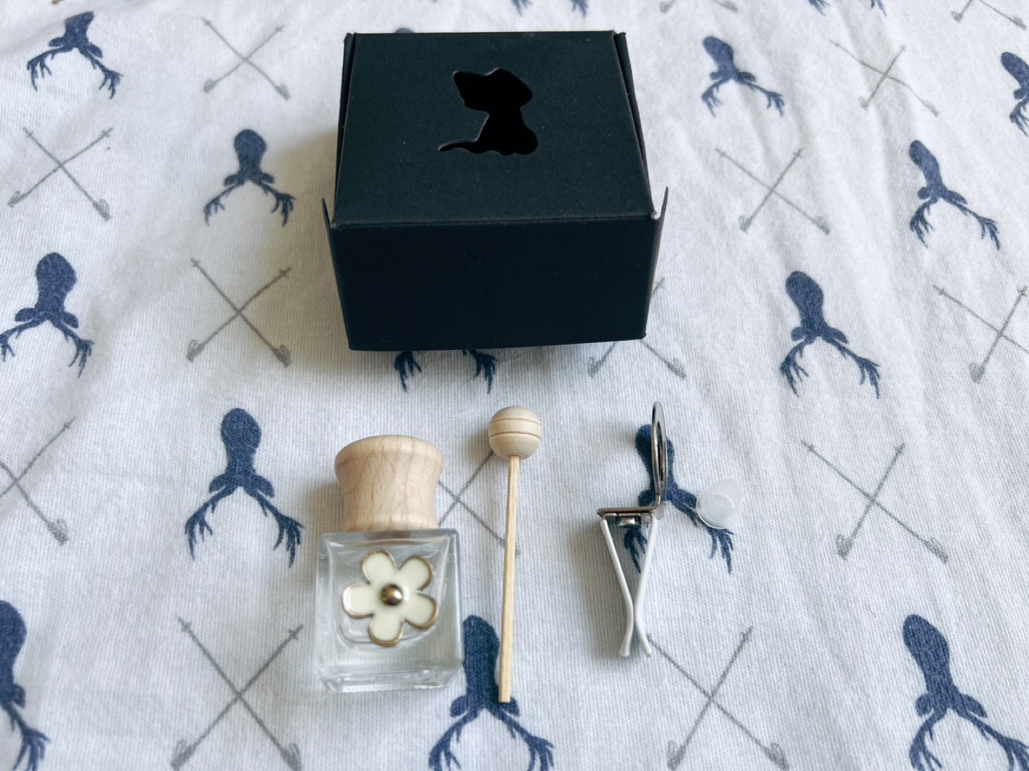 Glass Diffuser Bottle with Clips for Cars - Band New image indicator(3)