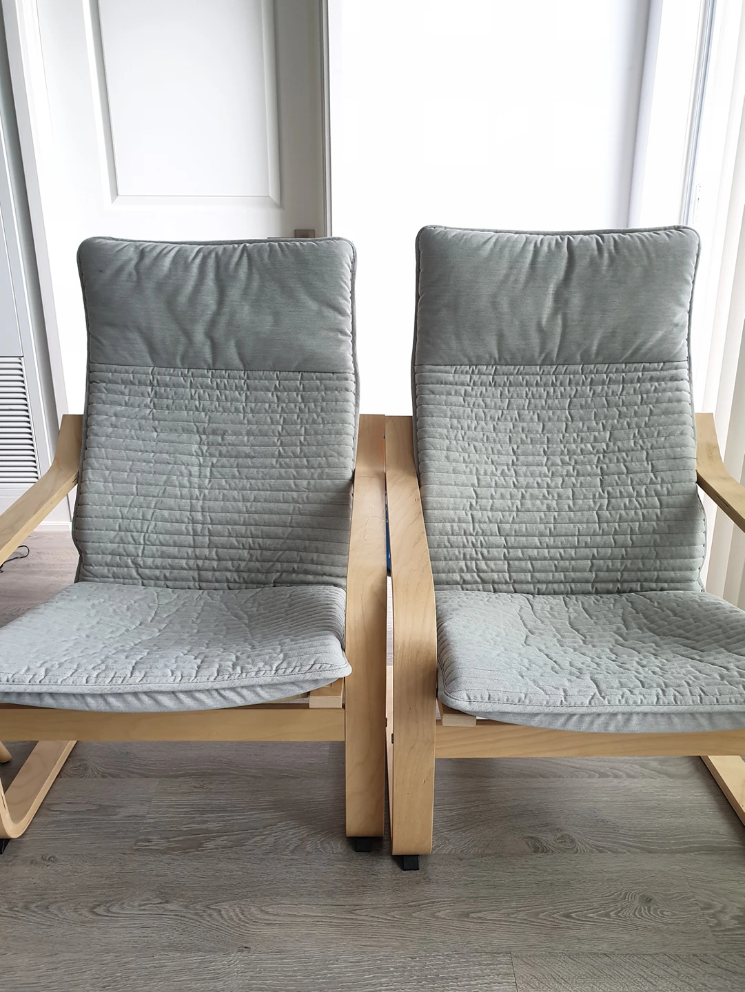 2 IKEA Poang chairs