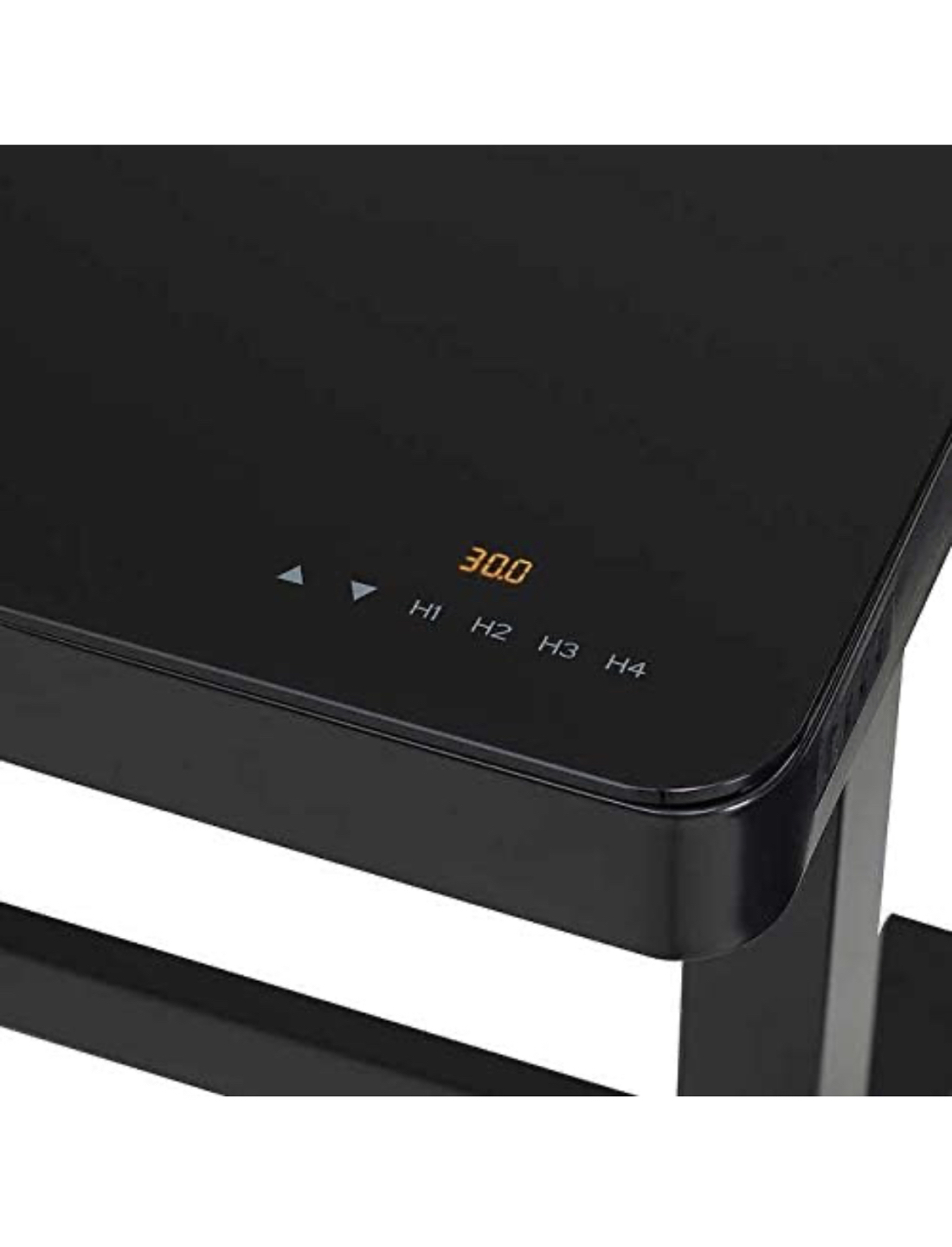 99% New Black Glasses Top Height Adjustable Table - photo 4