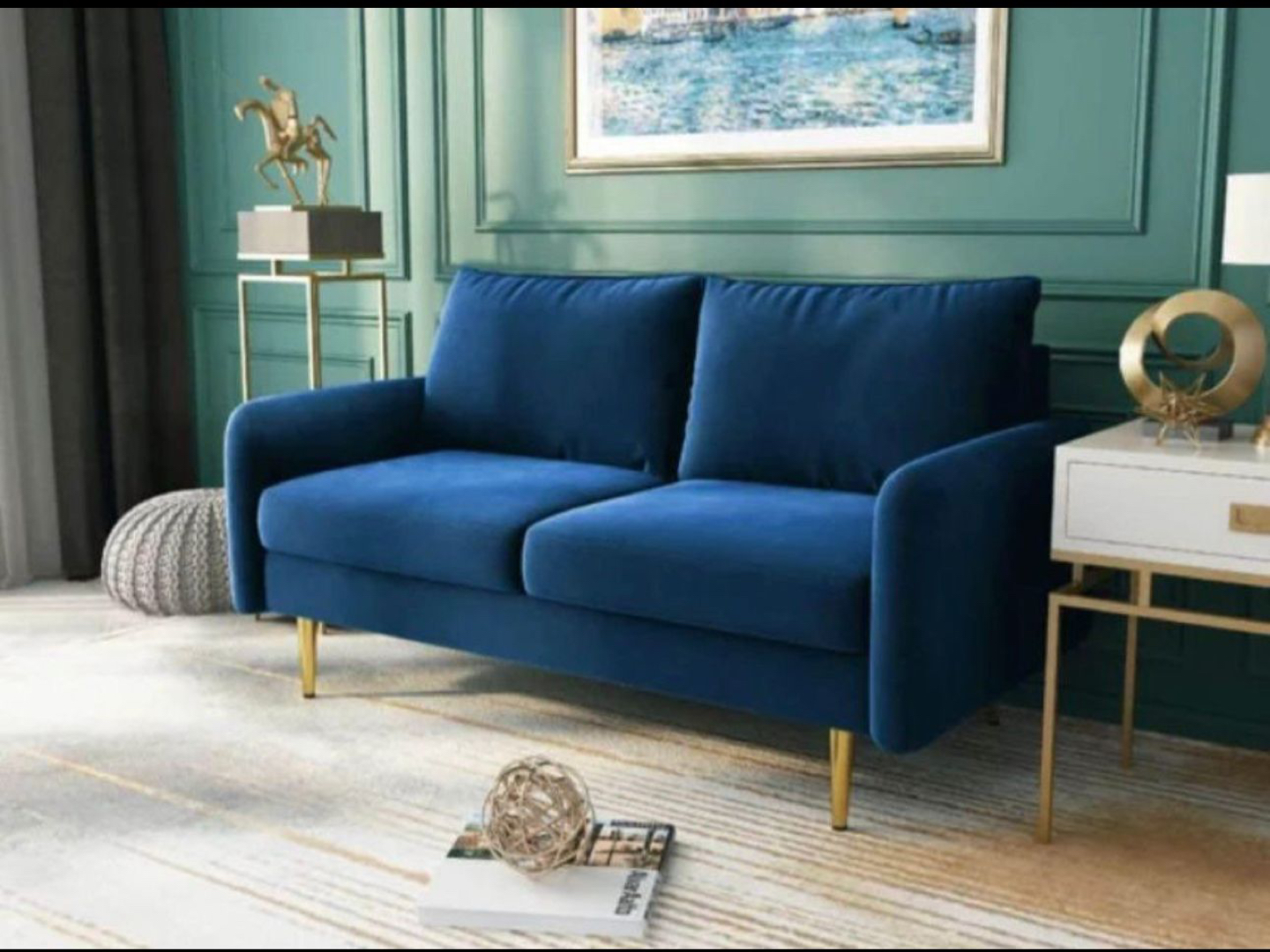 Sofa - 58 inch round arm - photo 2