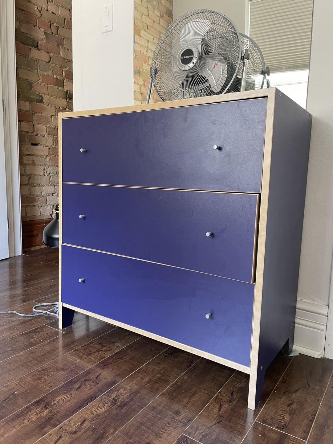 Blue ikea dresser