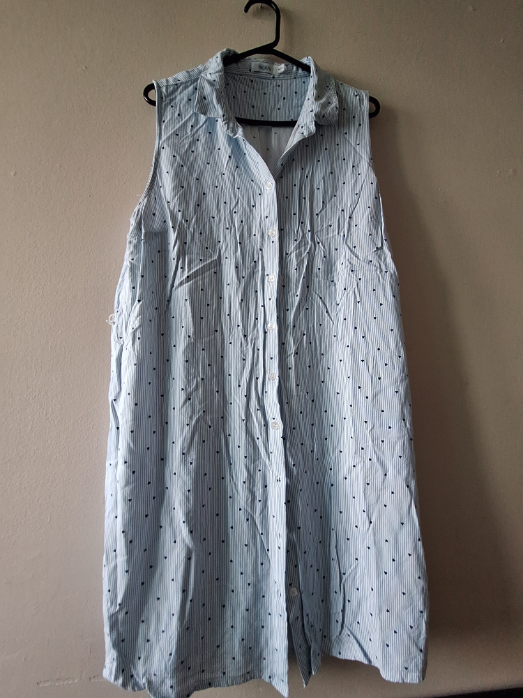 blue shirt dress thumbnail