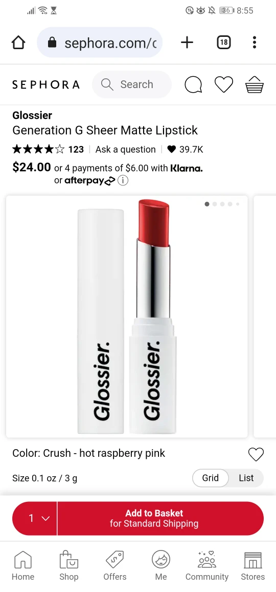 Glossier Lipstick image indicator(2)