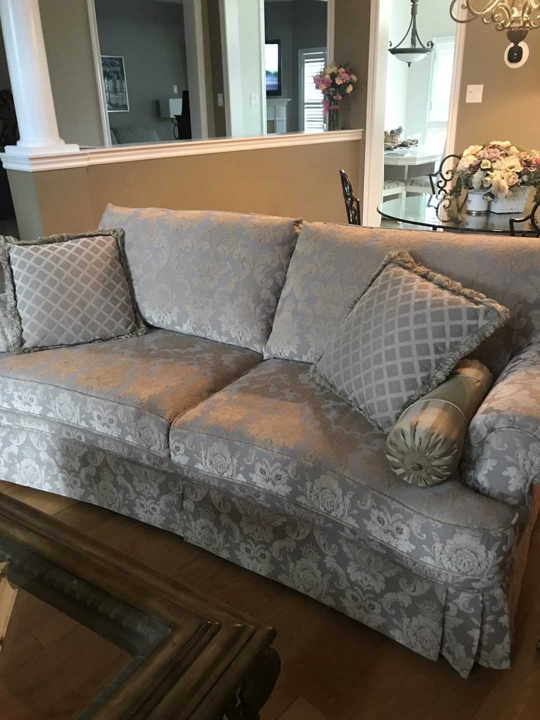 Sofa and love seat- custom made