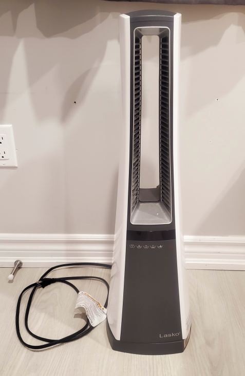 Heater - Lasko bladeless tower heater.