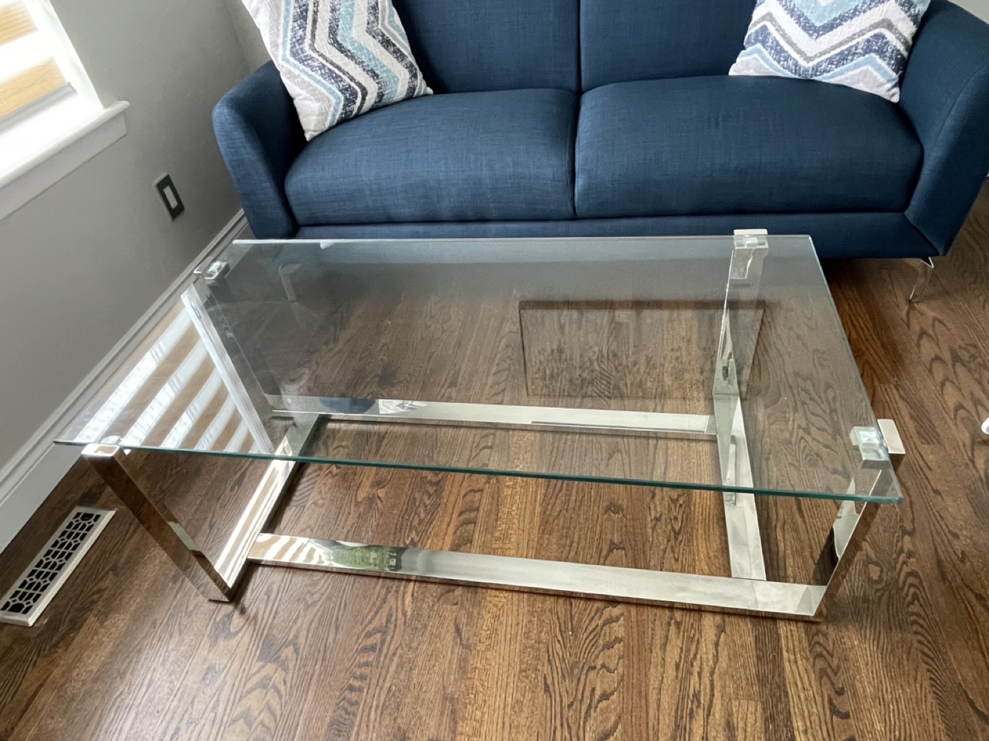 Glass top coffee table - photo 2
