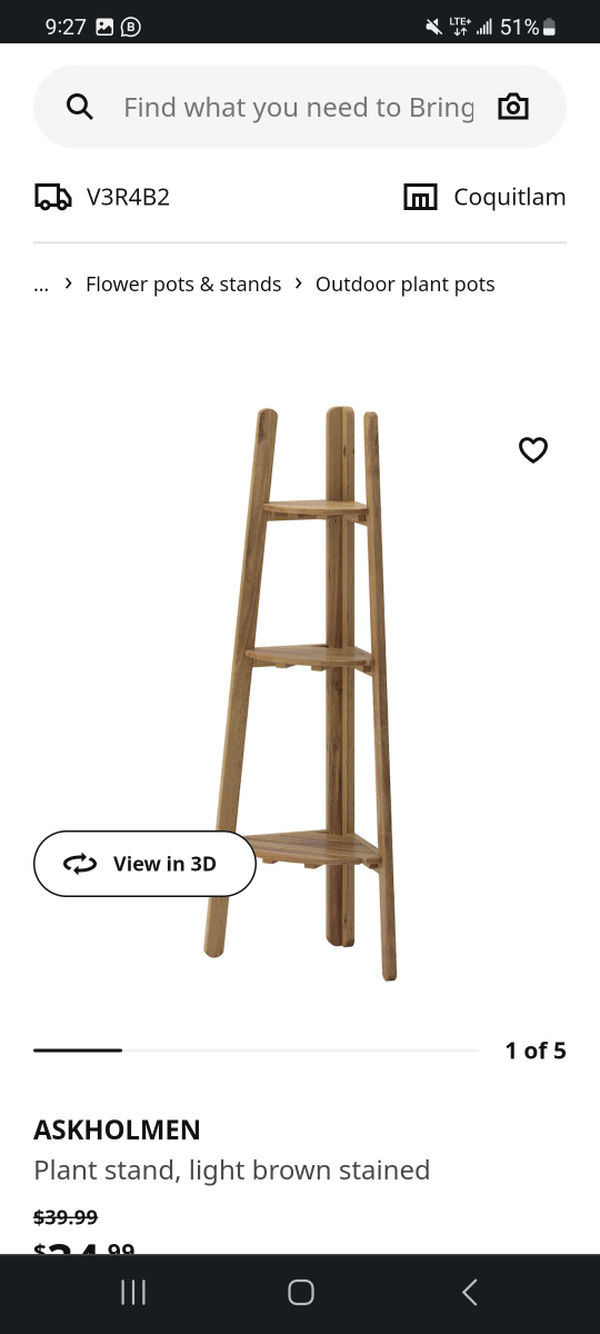 Plant Stand-50% off market price (Moving Sale)
