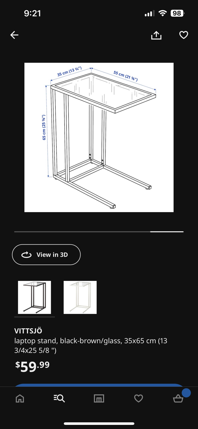 Ikea Vittsjo - laptop stand/coffee table - photo 4