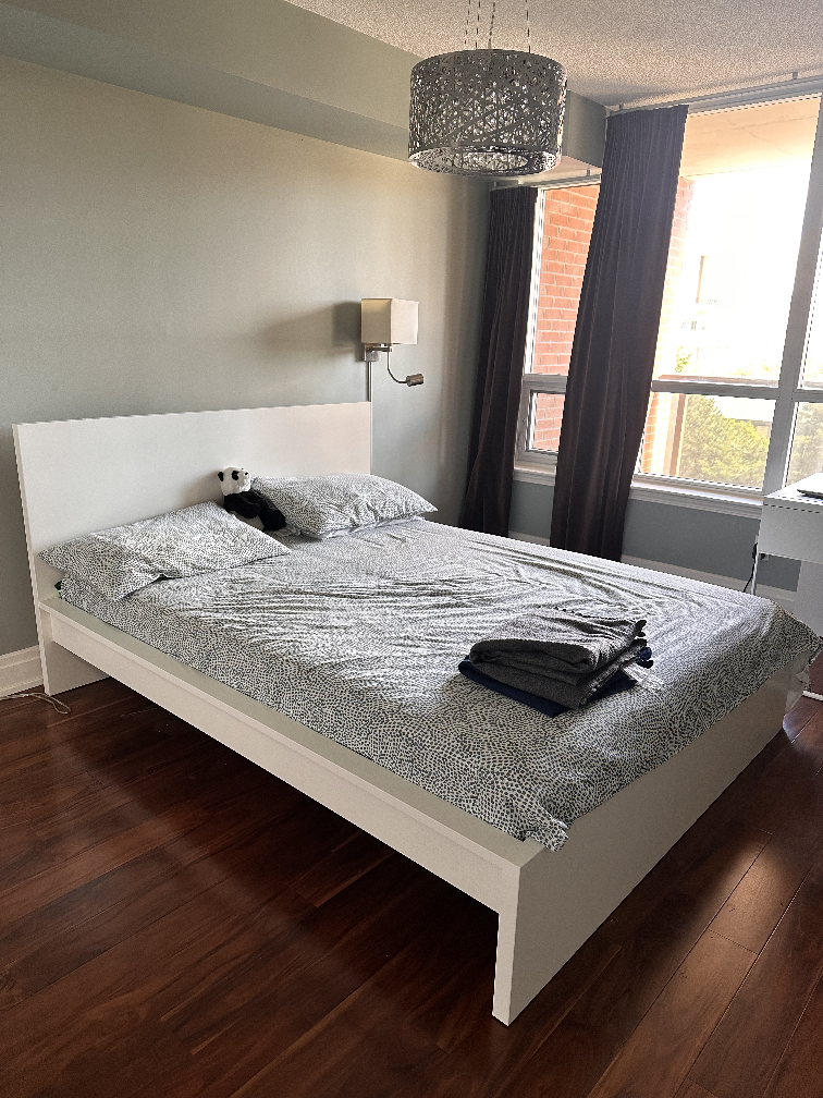 IKEA Queen
Bed white + Mattress  - photo 4