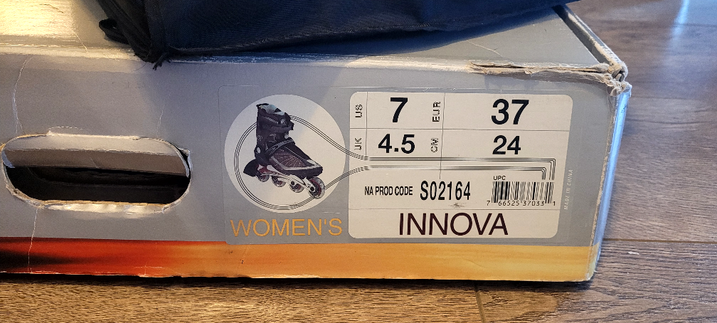 In-line skate  for woman and protector 