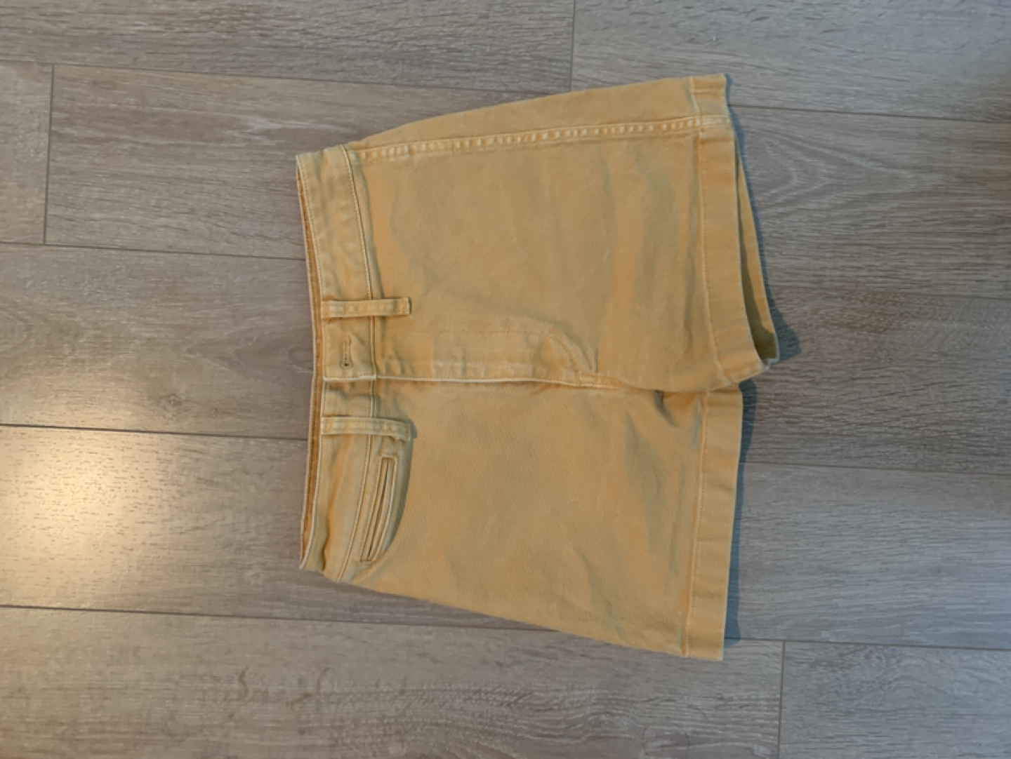 Madewell Highrise denim Shorts orange mango - photo 2