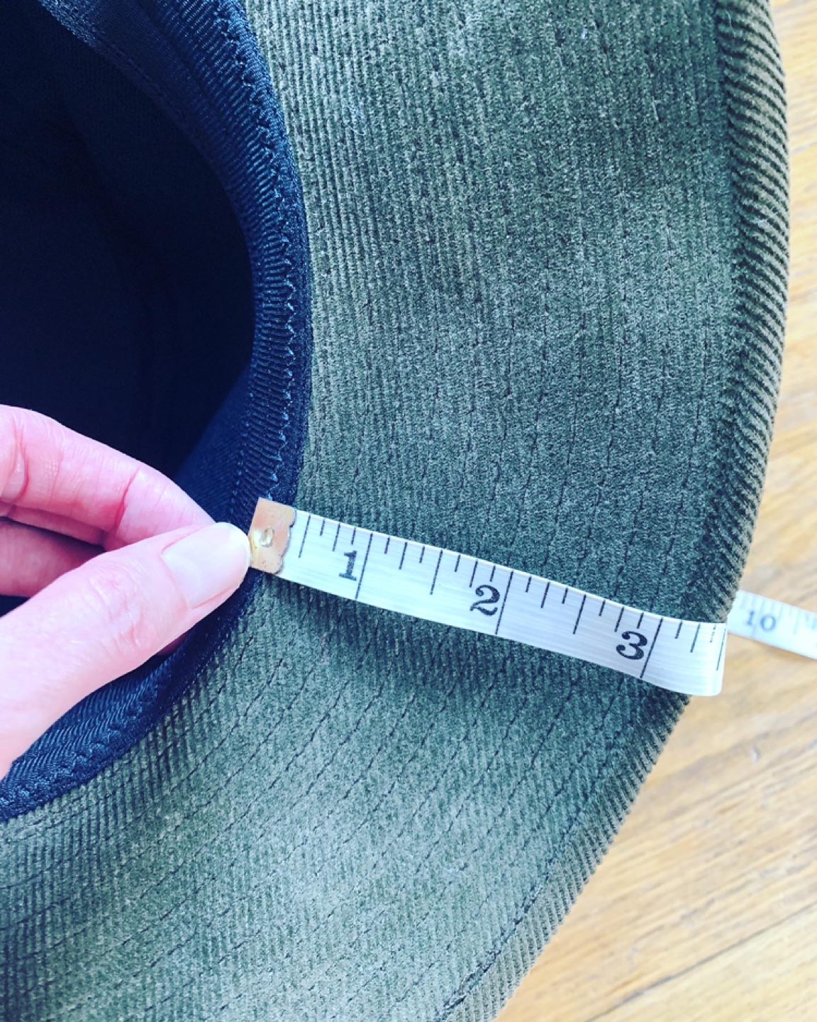 Awesome Vintage Corduroy Hat w/silver, turquoise & feathers image indicator(5)