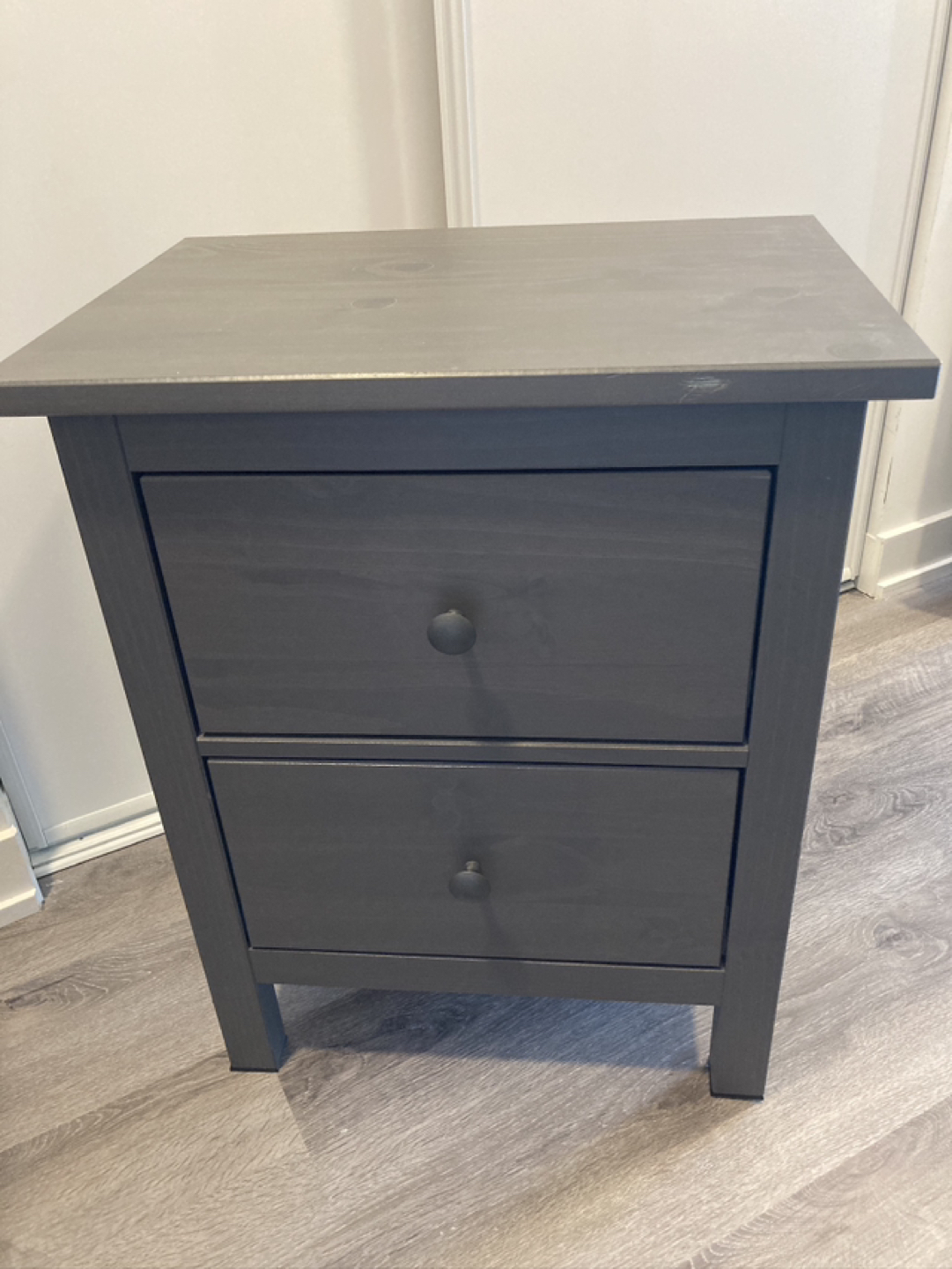 2 Drawer Night Stand/Chest - Grey - photo 2