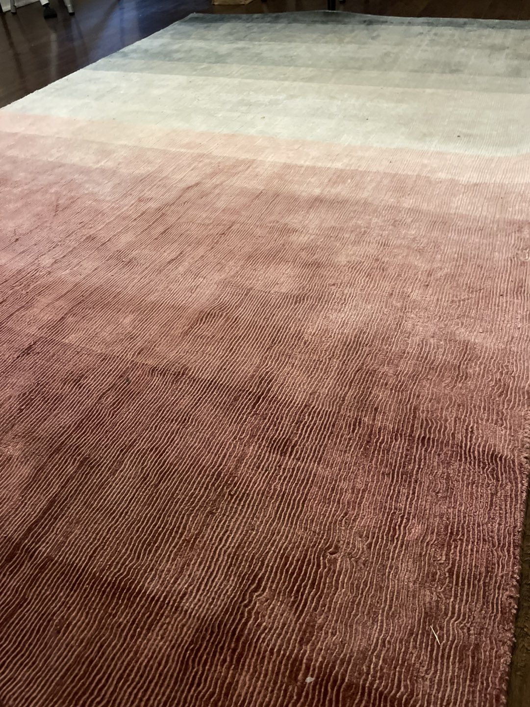 Wazo pink and grey rug