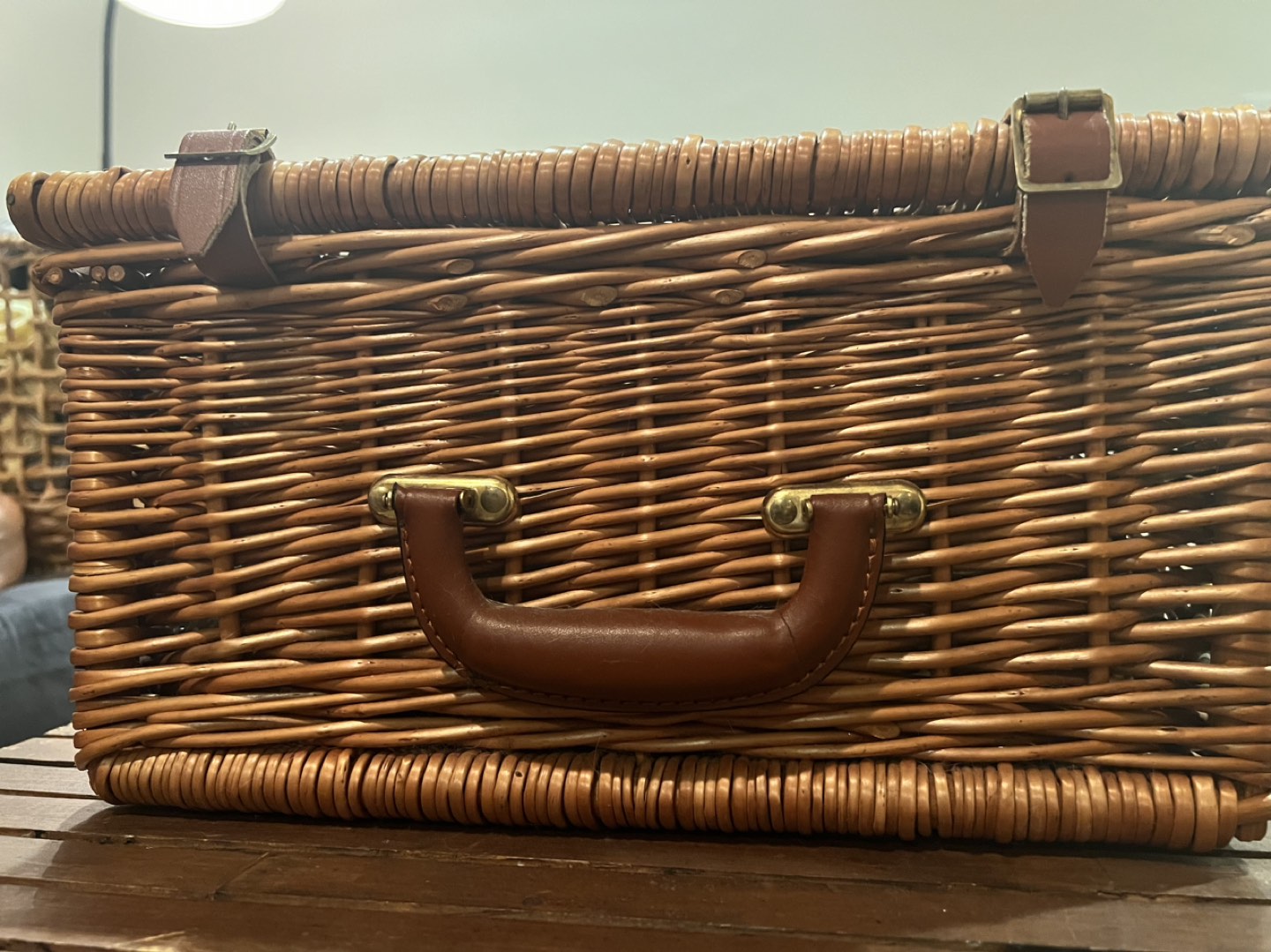 Vintage Wicker Picnic Basket - photo 5