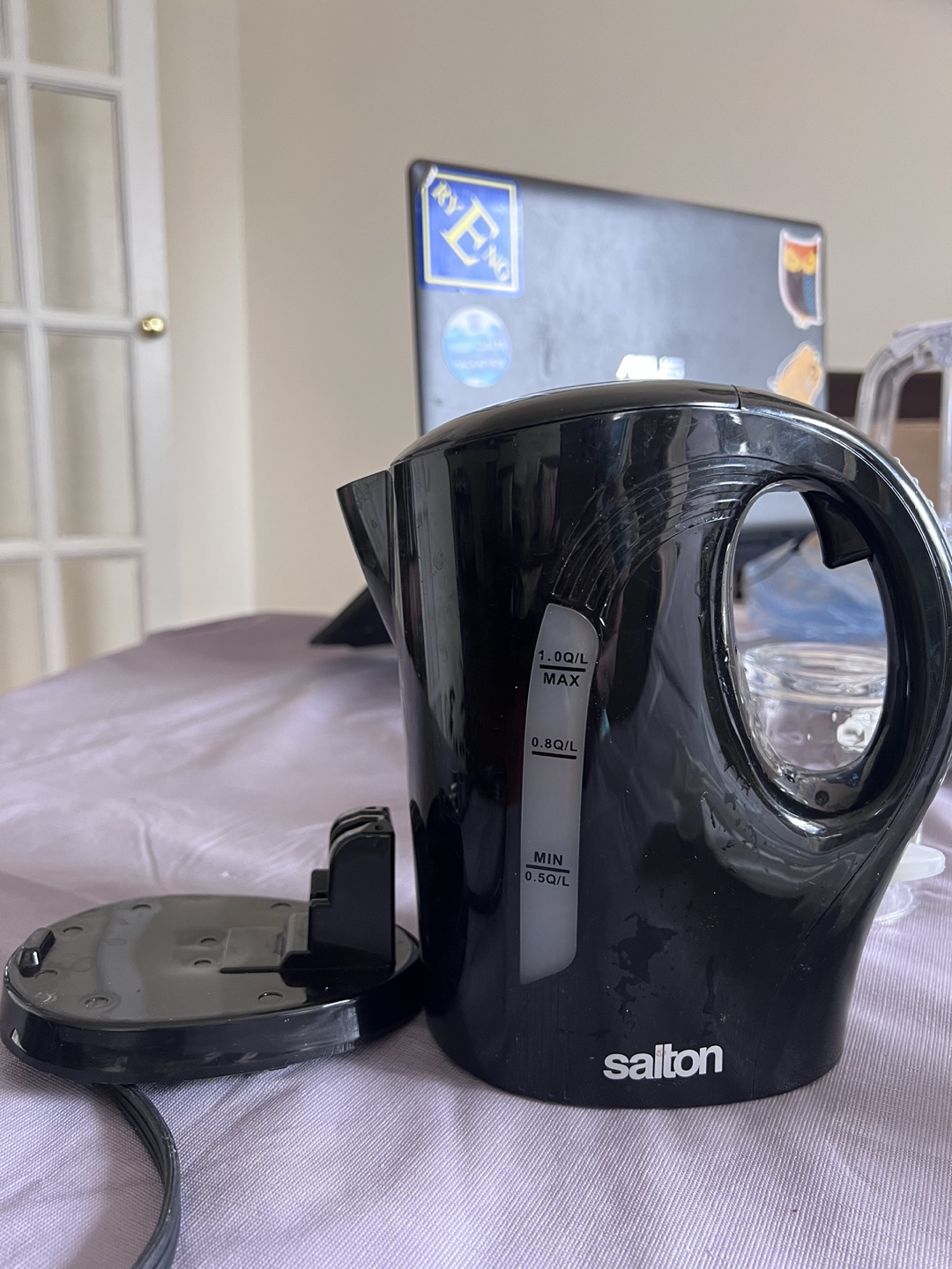 Salton 1.0L plastic electric water kettle - photo 2