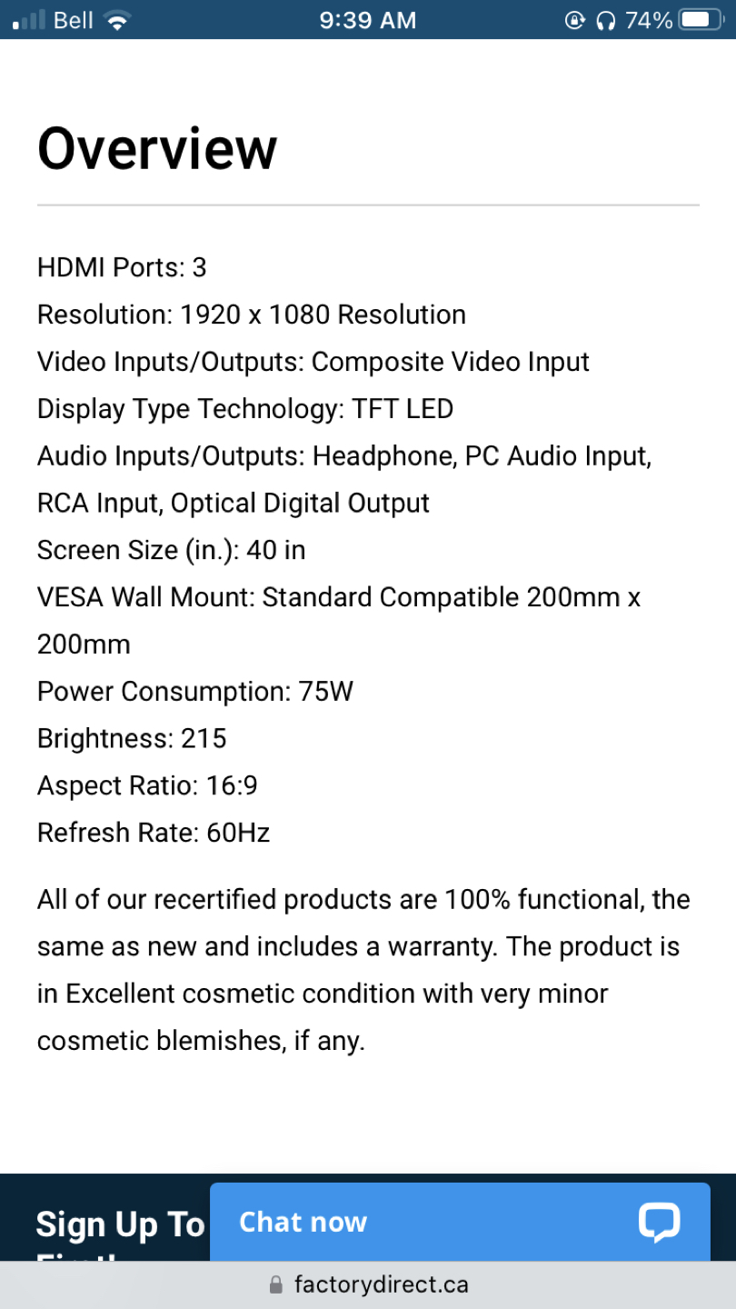 Westinghouse TV 40”. MOVING OUT SALE - photo 3