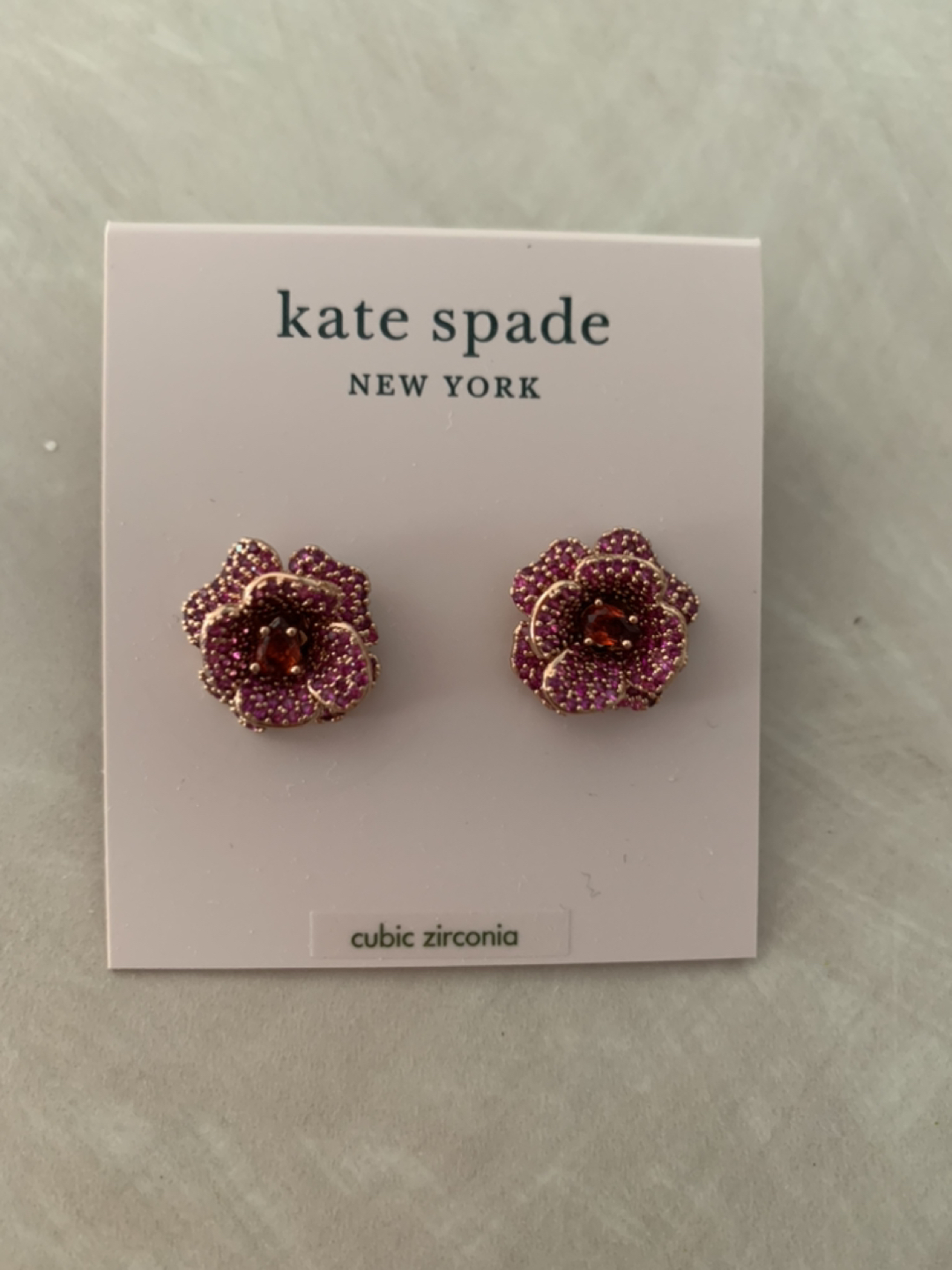Rose earrings Kate spade