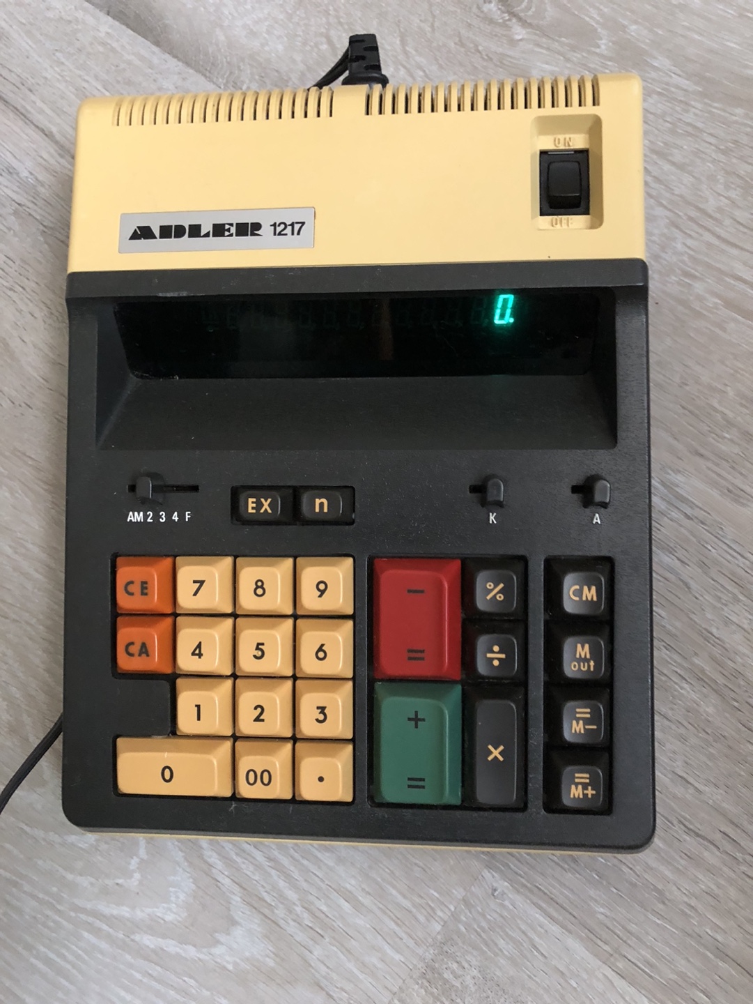 Vintage Adler Desk Top Calculator
