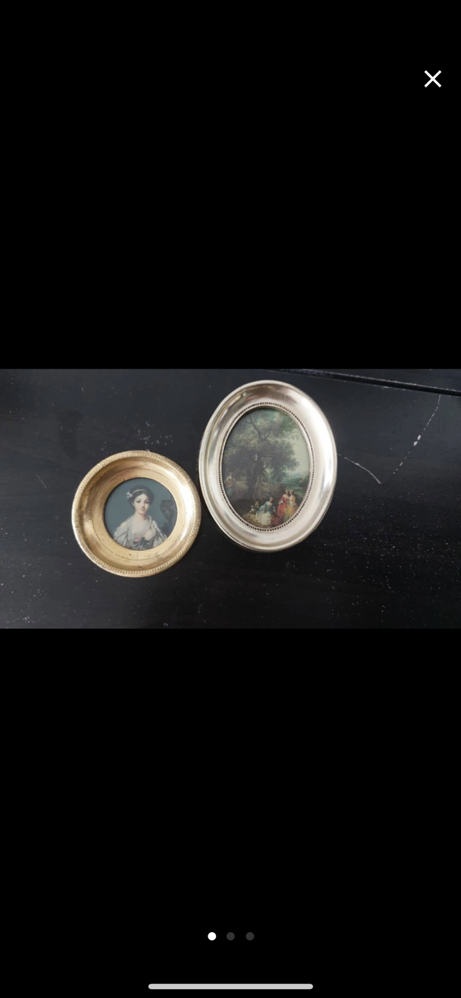 Florentine art Italian pair of portraits thumbnail