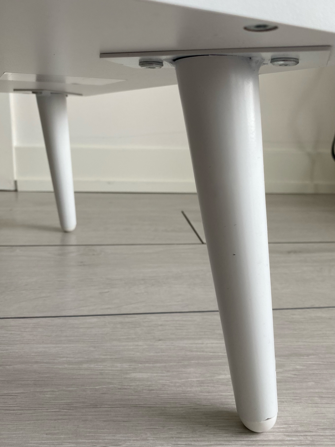 White Coffee Table with Storage Living Room Office - photo 3