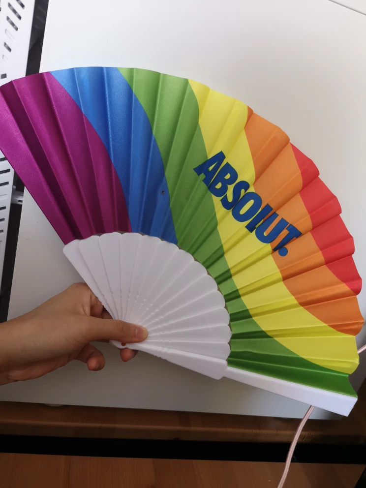 Rainbow Pride Fan