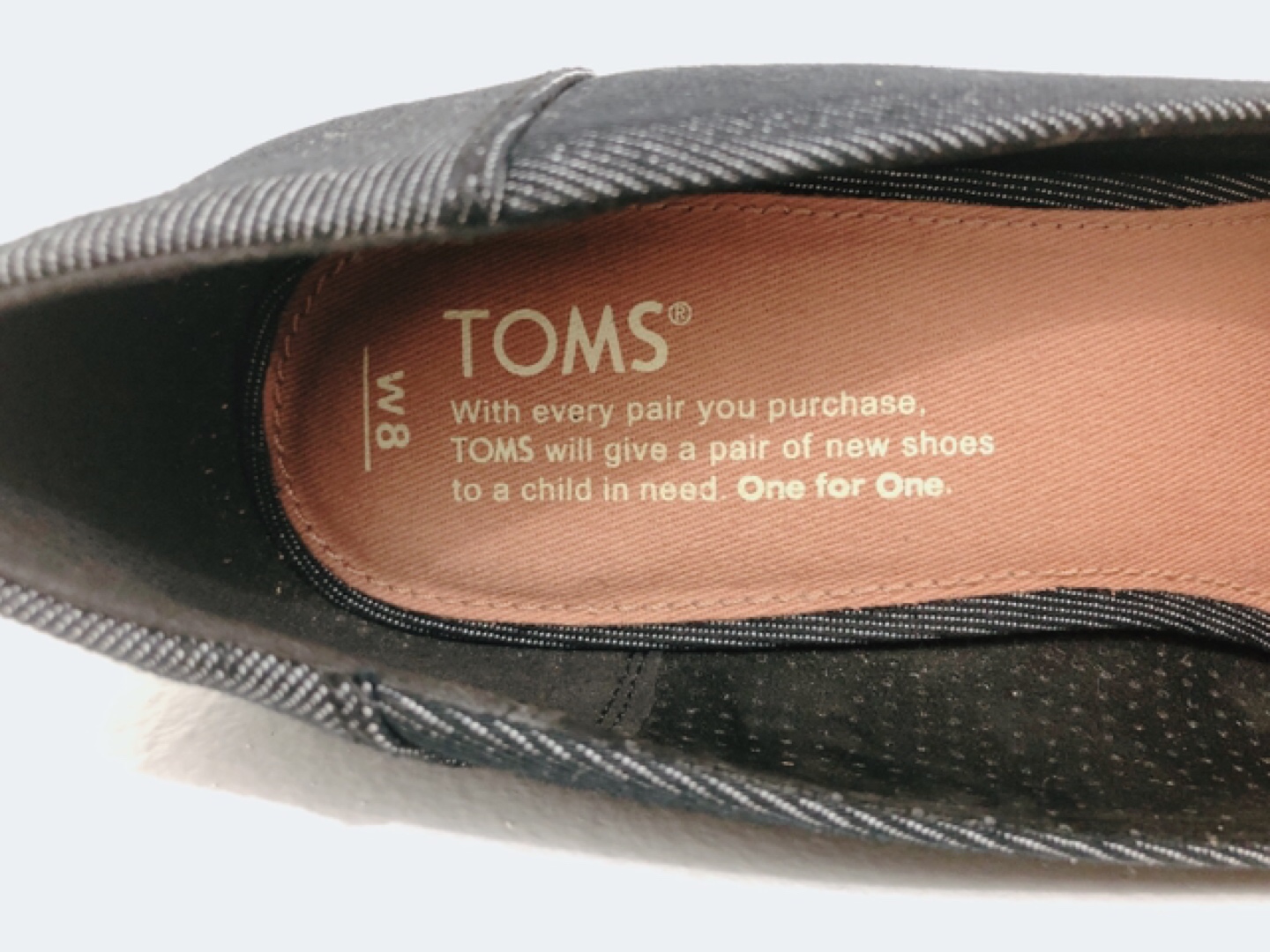 Like NEW TOMS denim wedge sole sandal size:8@downtown image indicator(4)
