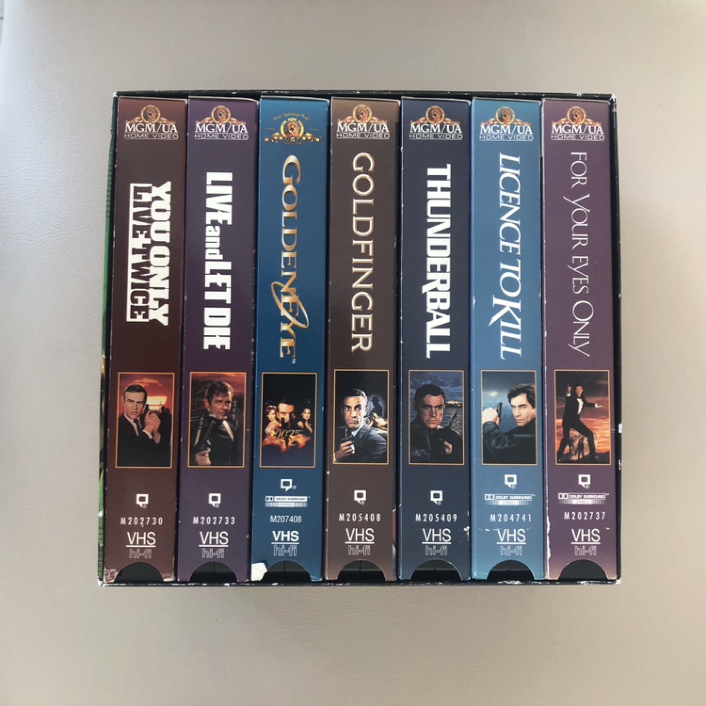 James Bond collection vhs