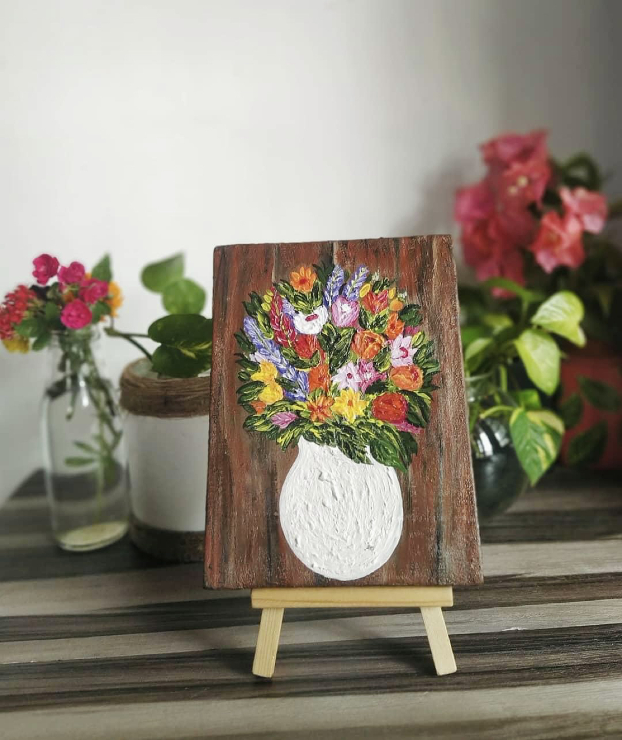 Acrylic painting #freecycle - photo 3