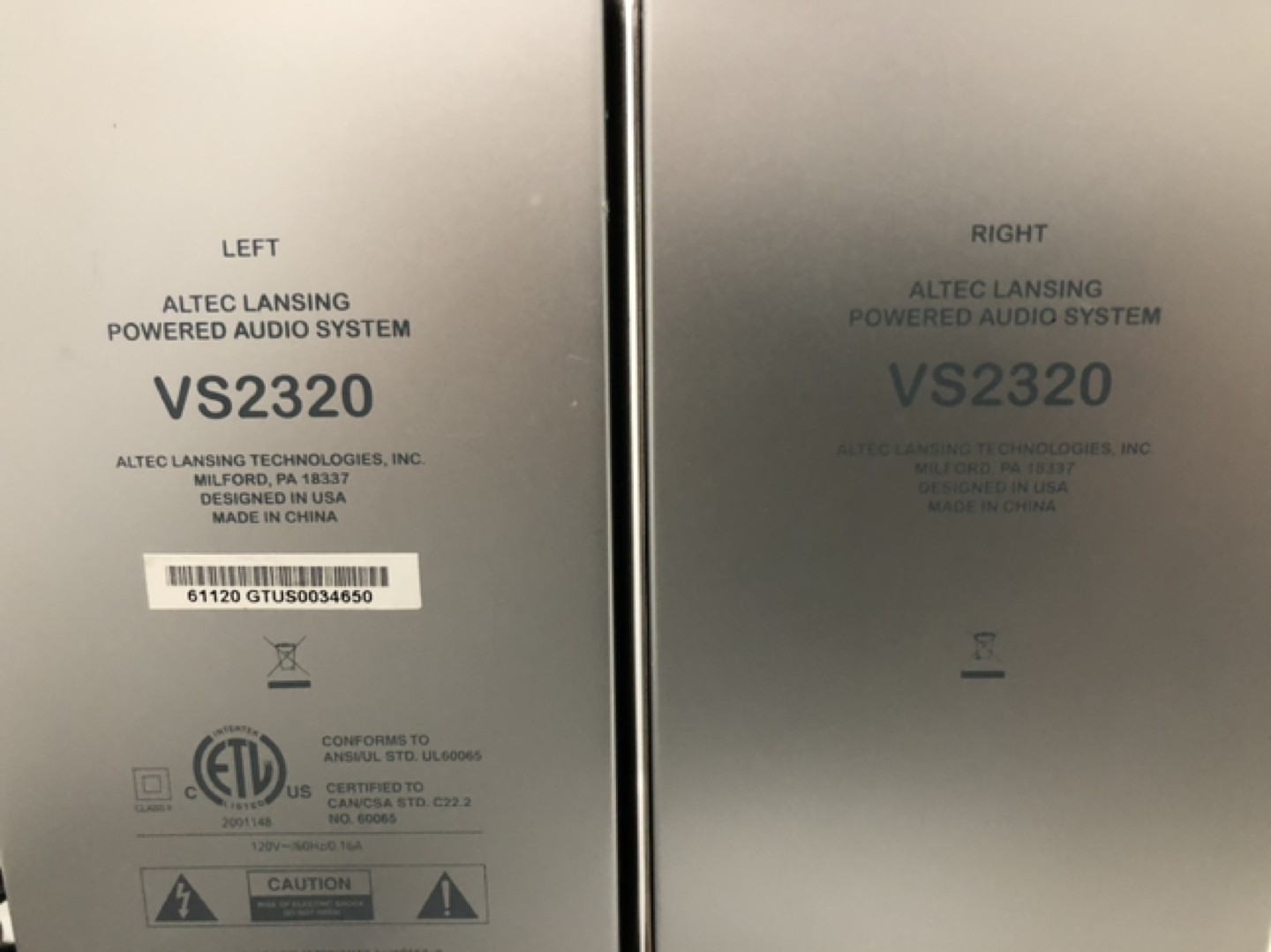 ALTEC LANSING powered audio system speaker VS2320@downtown image indicator(2)