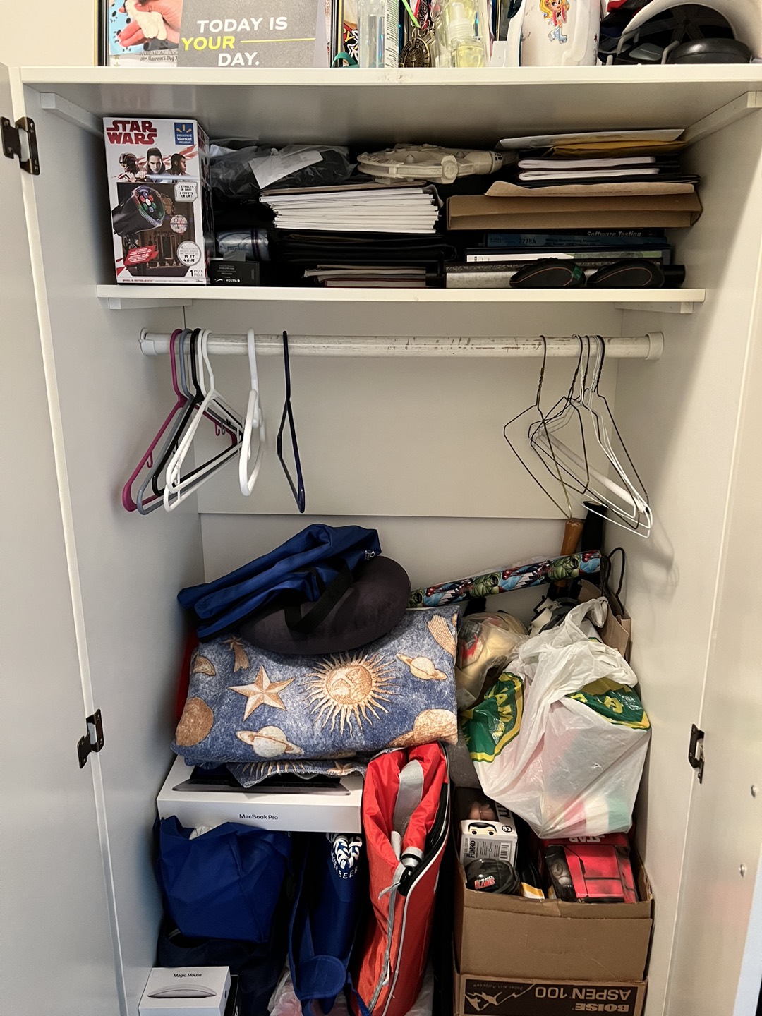 2 door wardrobe closet - white image indicator(3)