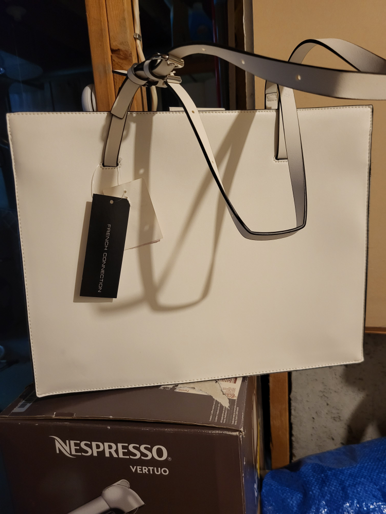 French connection white bag