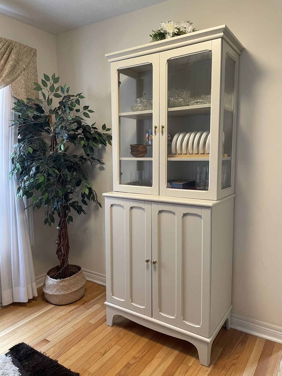 IKEA Cabinet with Glass Doors