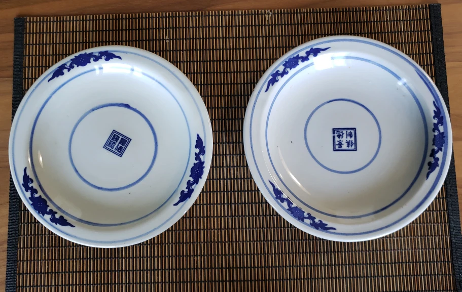 2 beautiful Chinese planters with plates - photo 3