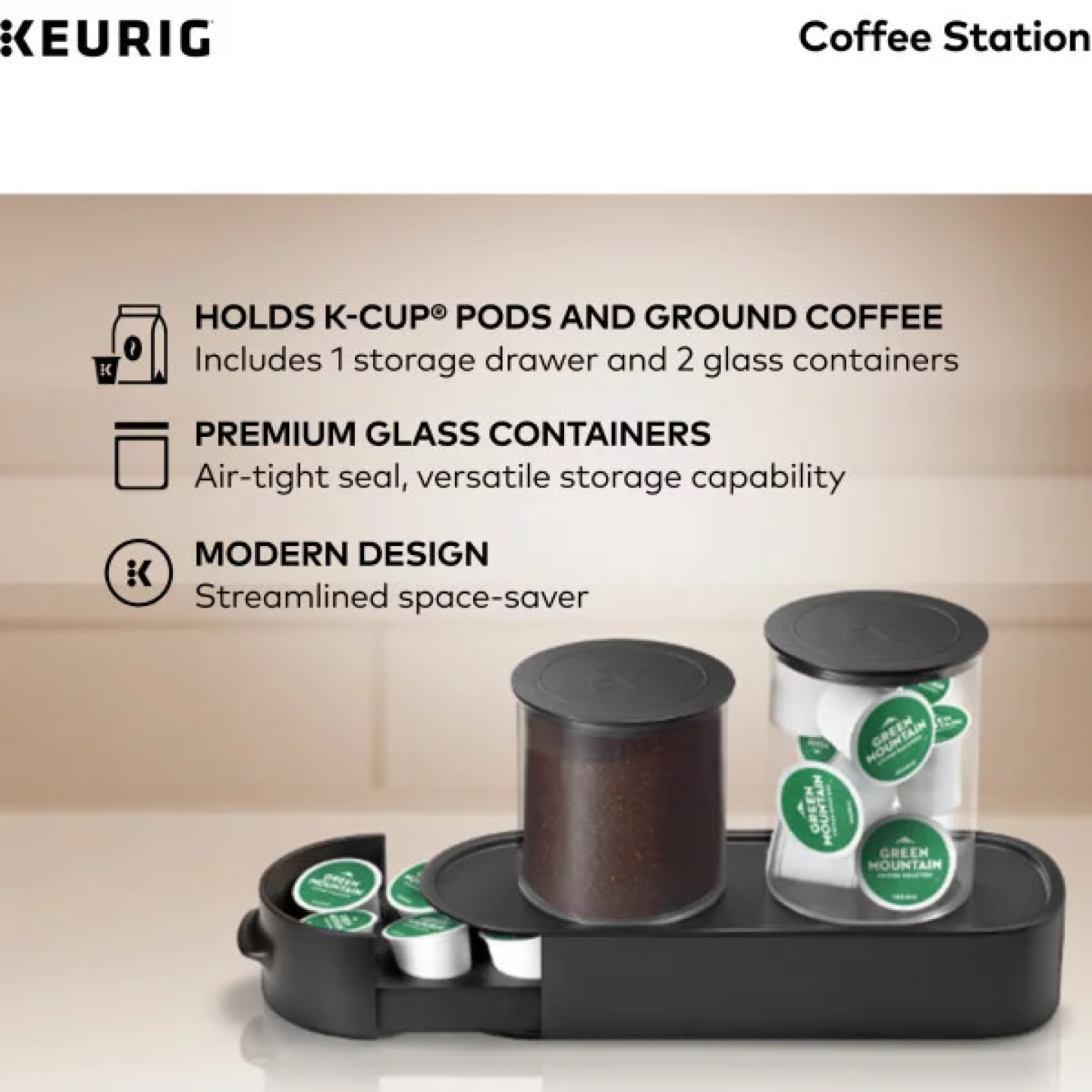 Keurig K-Cup Pod & Ground Coffee Storage Unit - photo 3