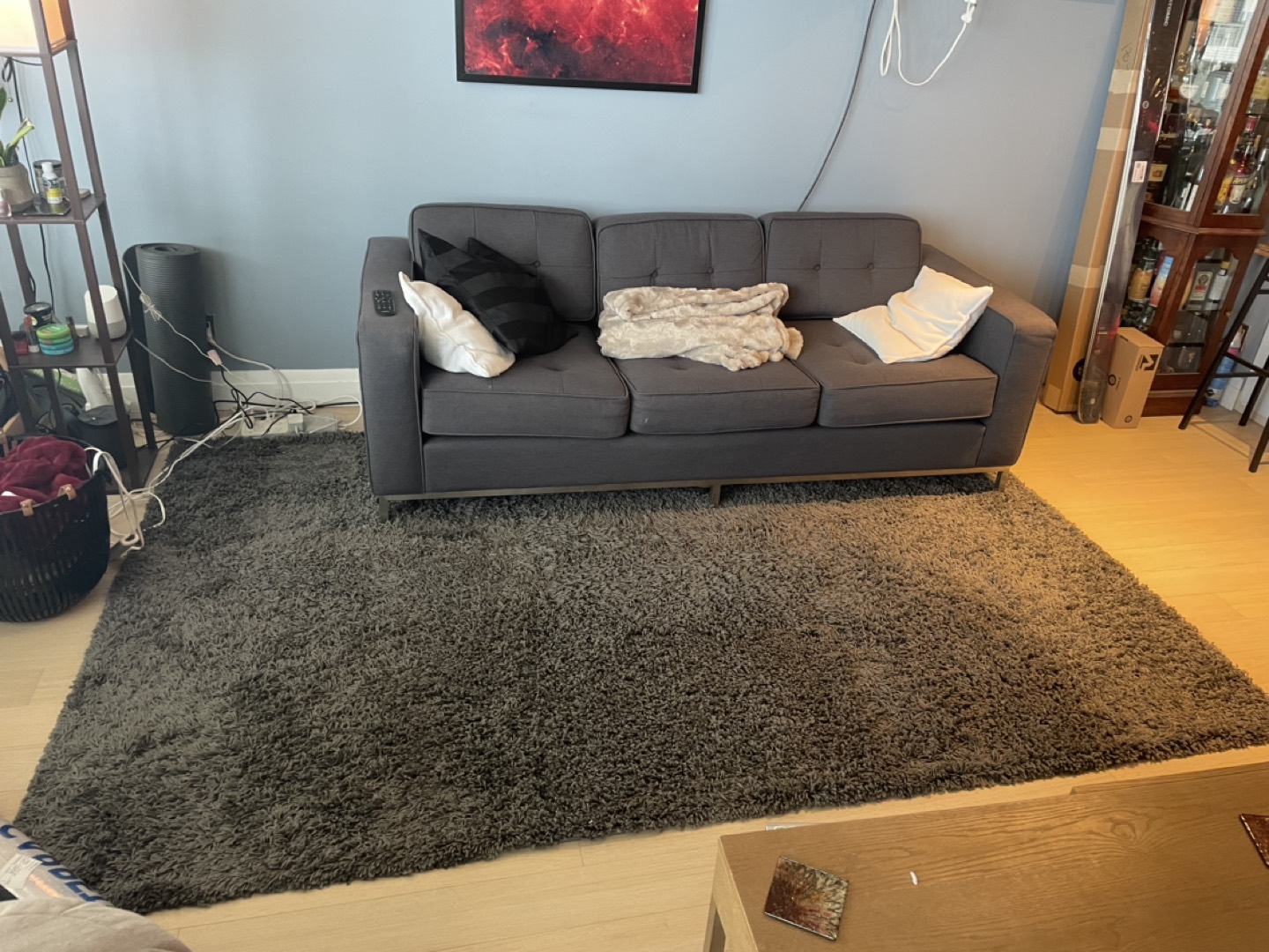 Grey Shag rug - photo 3