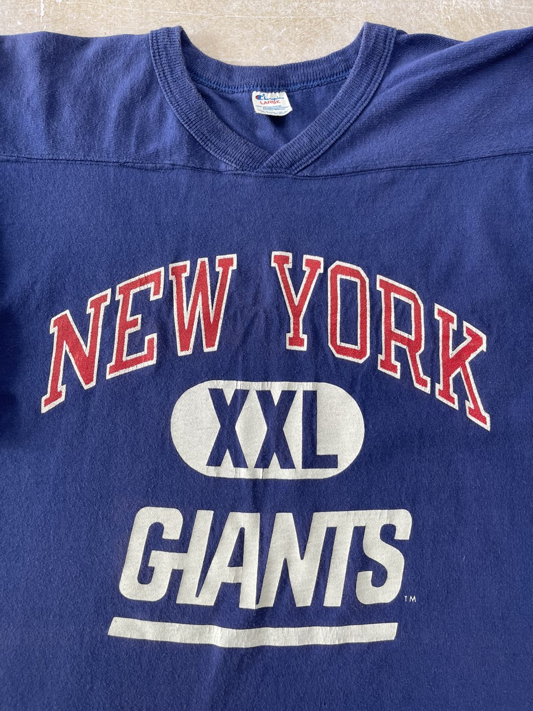 Vintage 80s Champion New York Giants Jersey T-shirt NFL - photo 2