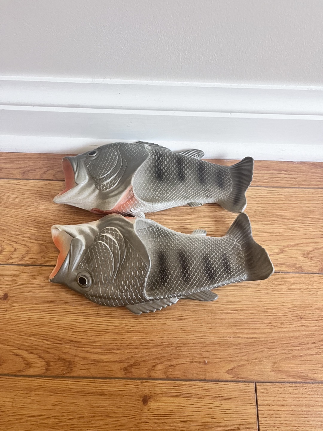 Dead Fish (probably salmon) slippers size 8 thumbnail