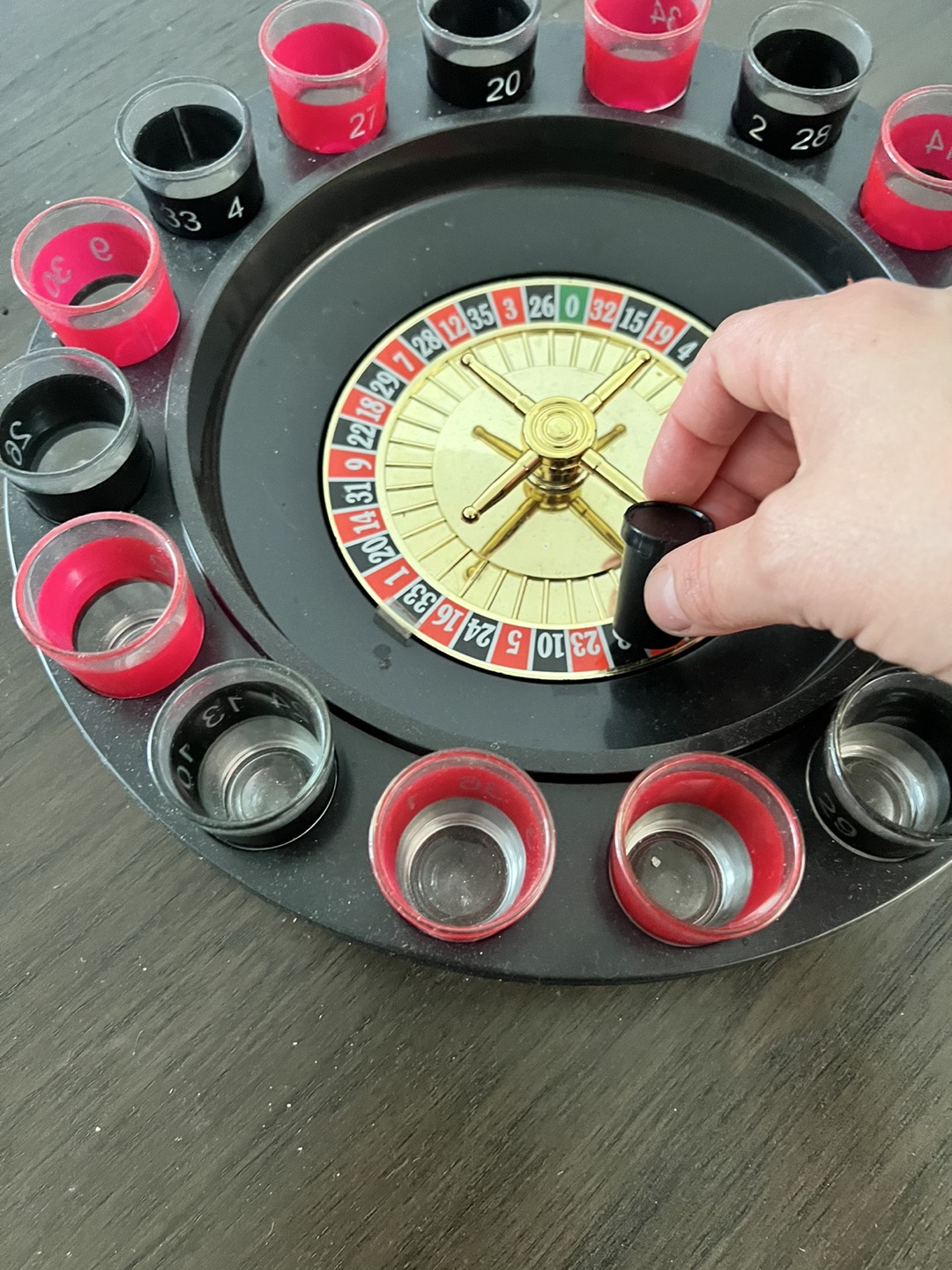 Roulette shot glass drinking game thumbnail