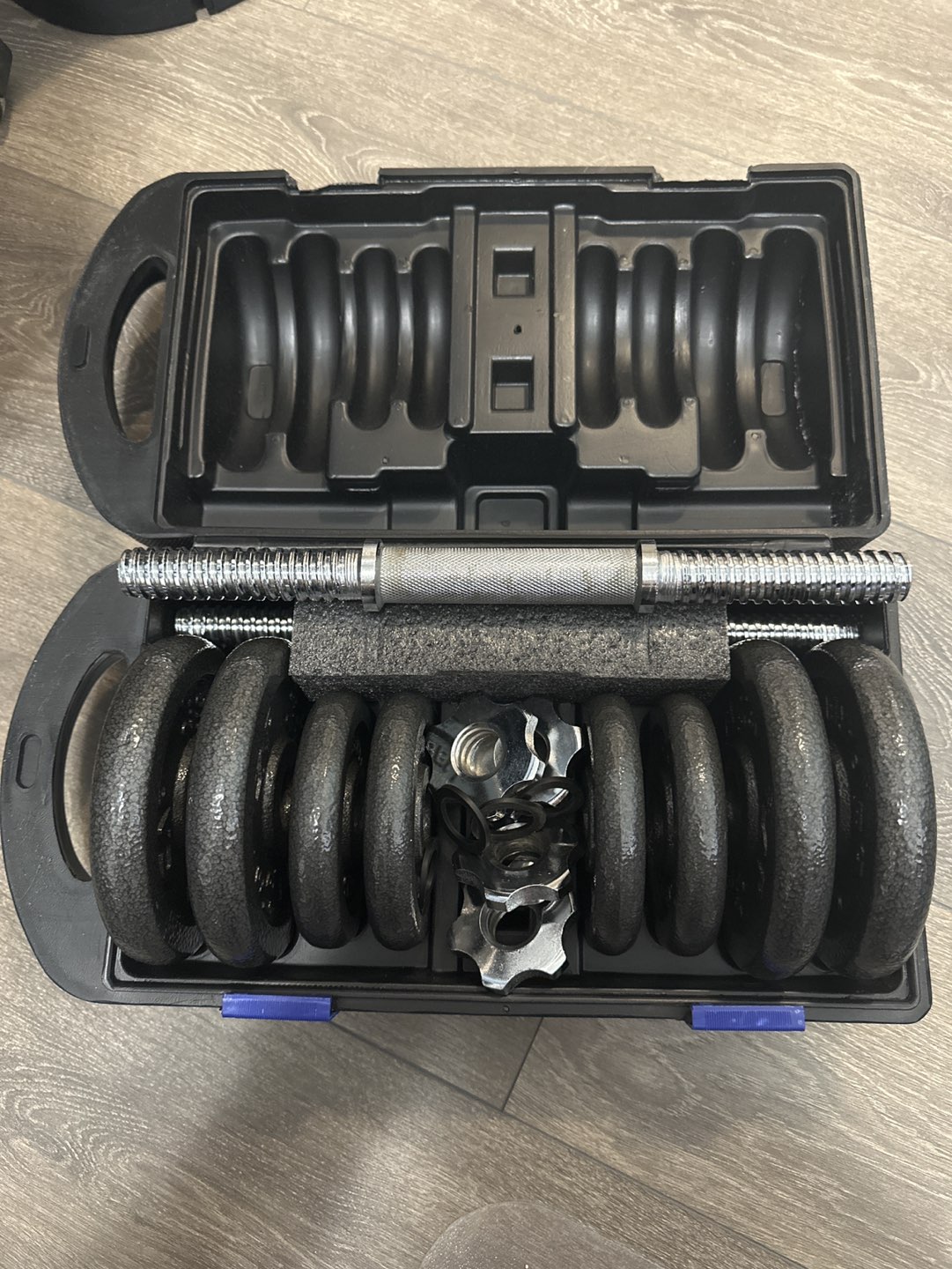 40lb adjustable dumbbell set thumbnail