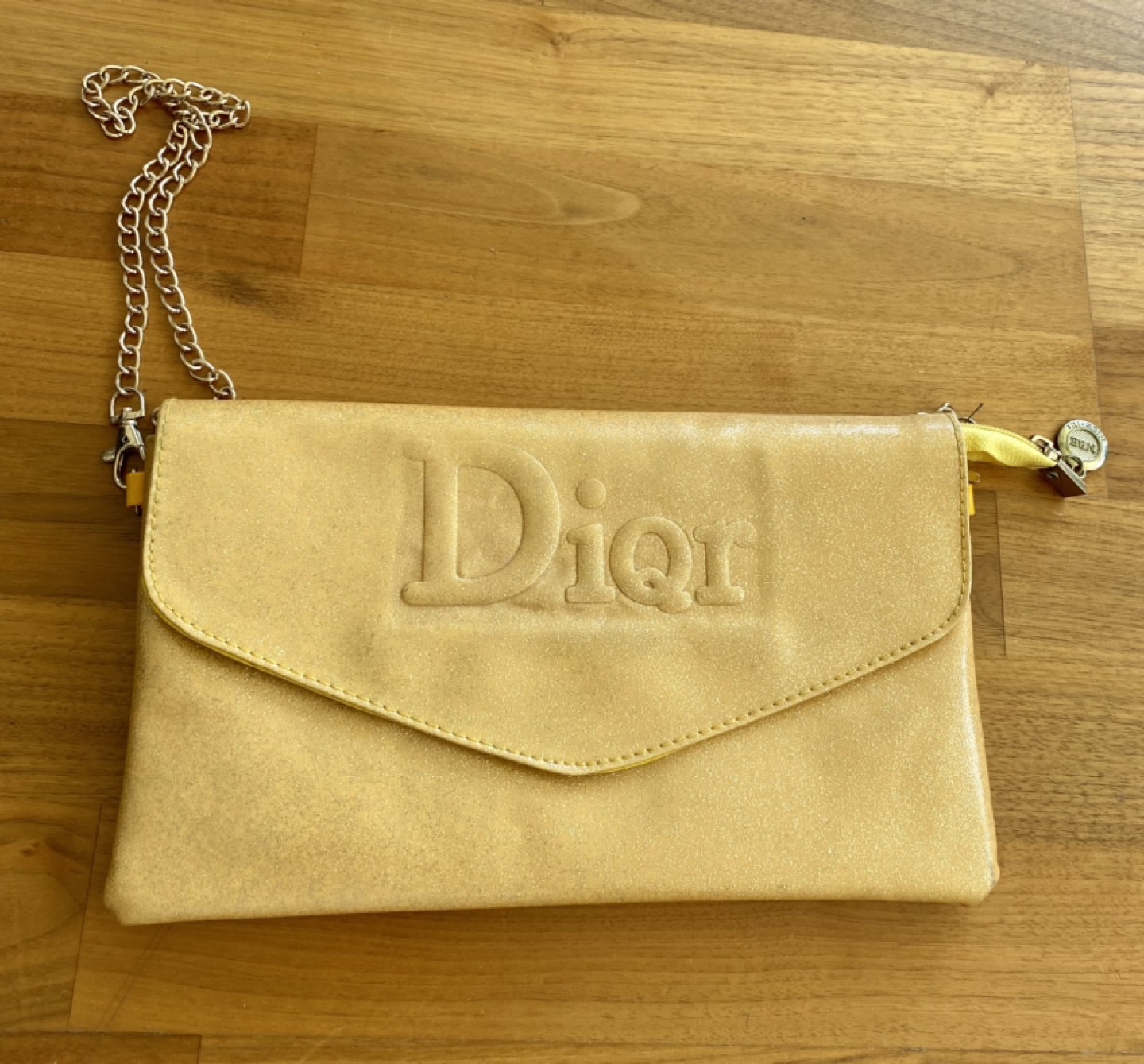 Glossy Gold Flap Handbag 🥕 thumbnail