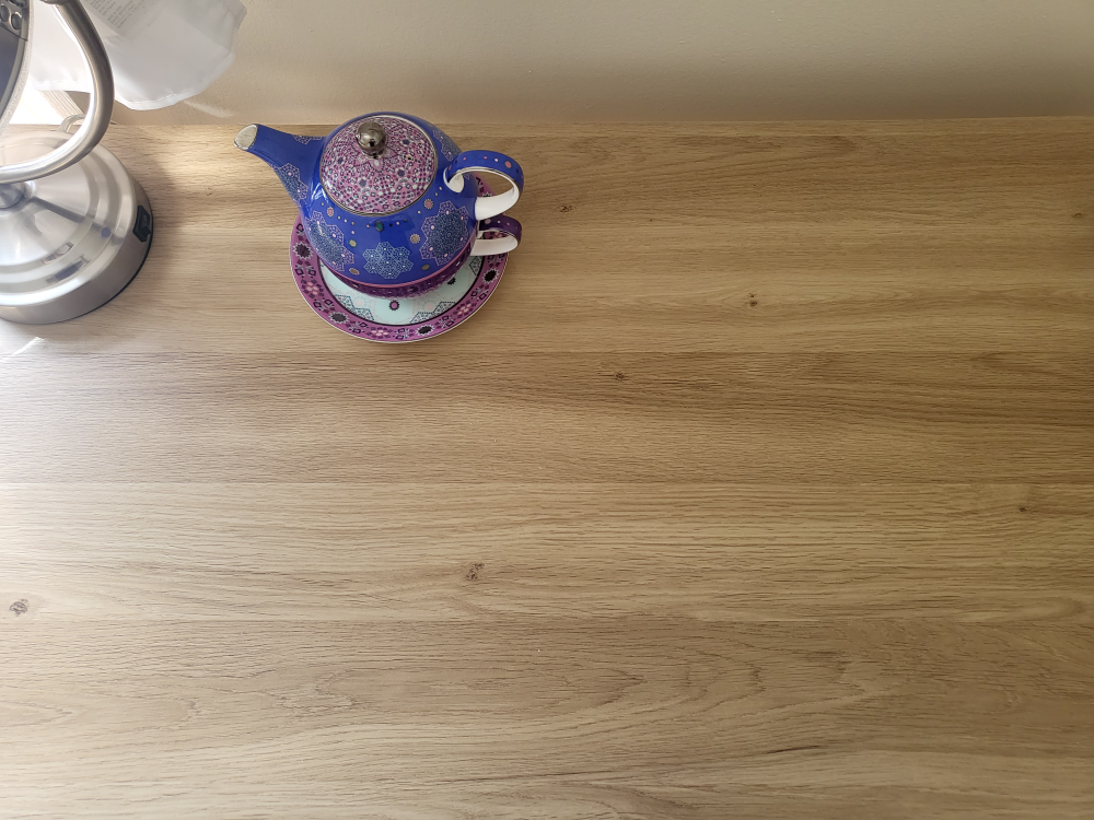 wooden desk like new, moving sale image indicator(4)